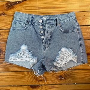 PacSun vintage high rise denim shorts size 25